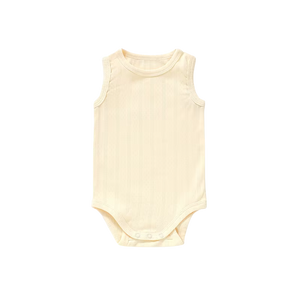 Ba.be.O Pointelle Tank Romper Buttercream Yellow