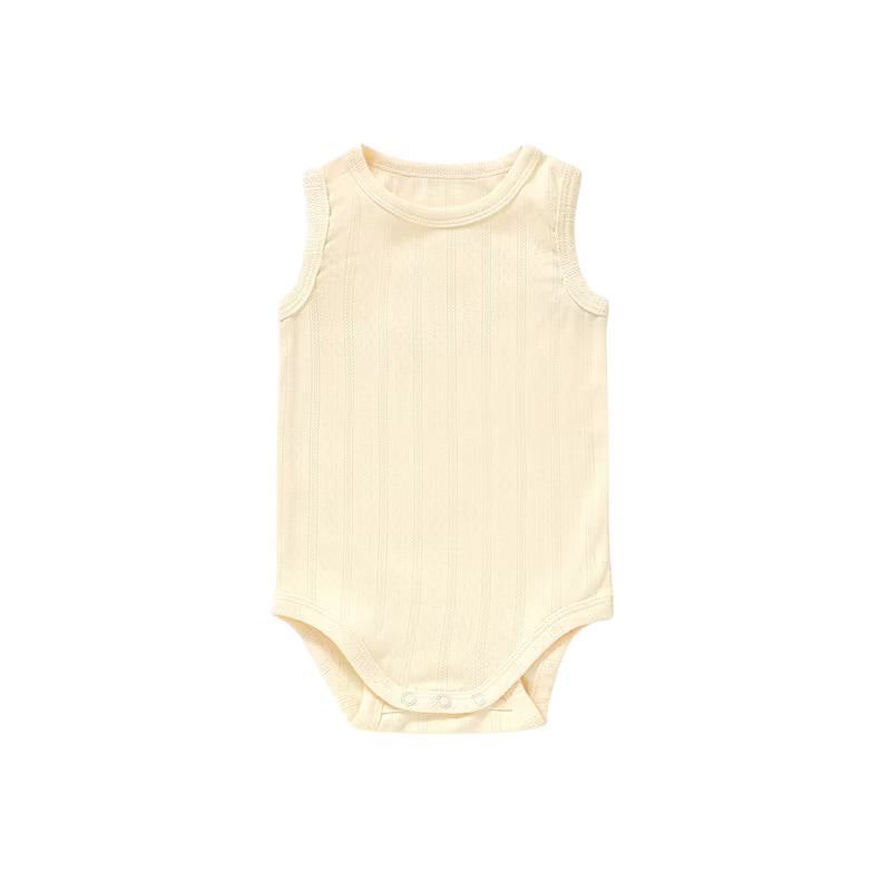 Ba.be.O Pointelle Tank Romper Buttercream Yellow