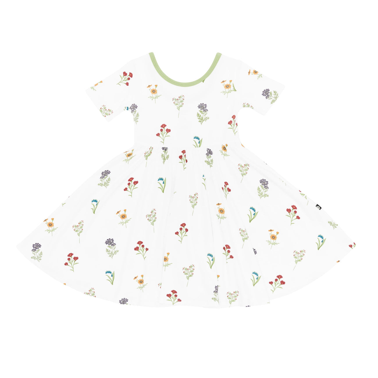Kyte Baby Short Sleeve Twirl Dress Wildflower
