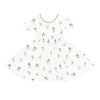 Kyte Baby Short Sleeve Twirl Dress Wildflower