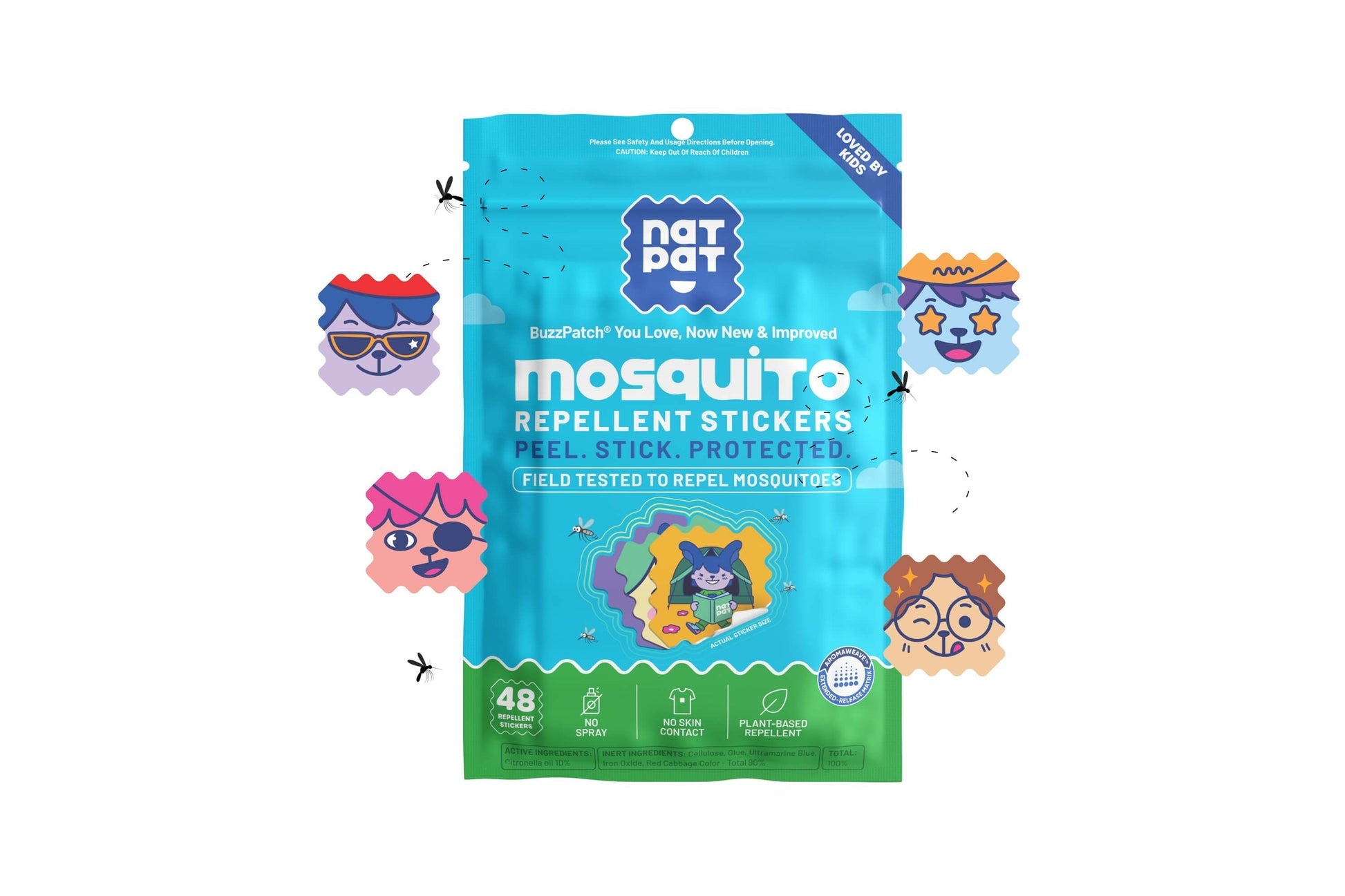 natpat BuzzPatch Mosquito Patches (24 Pack)