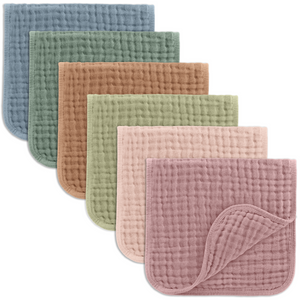 Comfy Cubs Muslin Burp Cloths (6 pack)