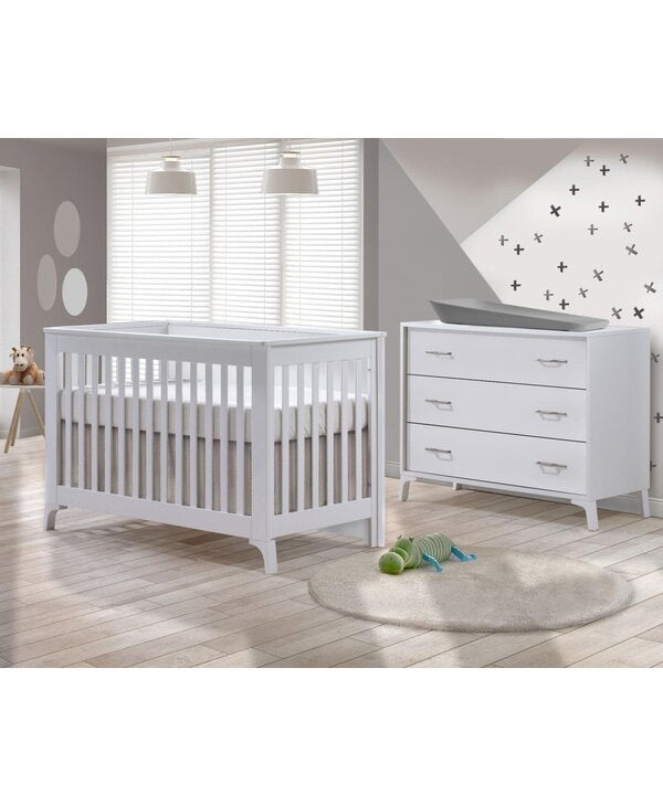 Tulip Metro Convertible Crib & 3-Drawer Dresser Sets