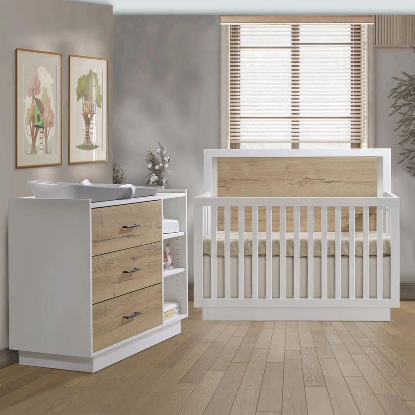 Tulip Tito Convertible Crib & Dresser Combo Sets