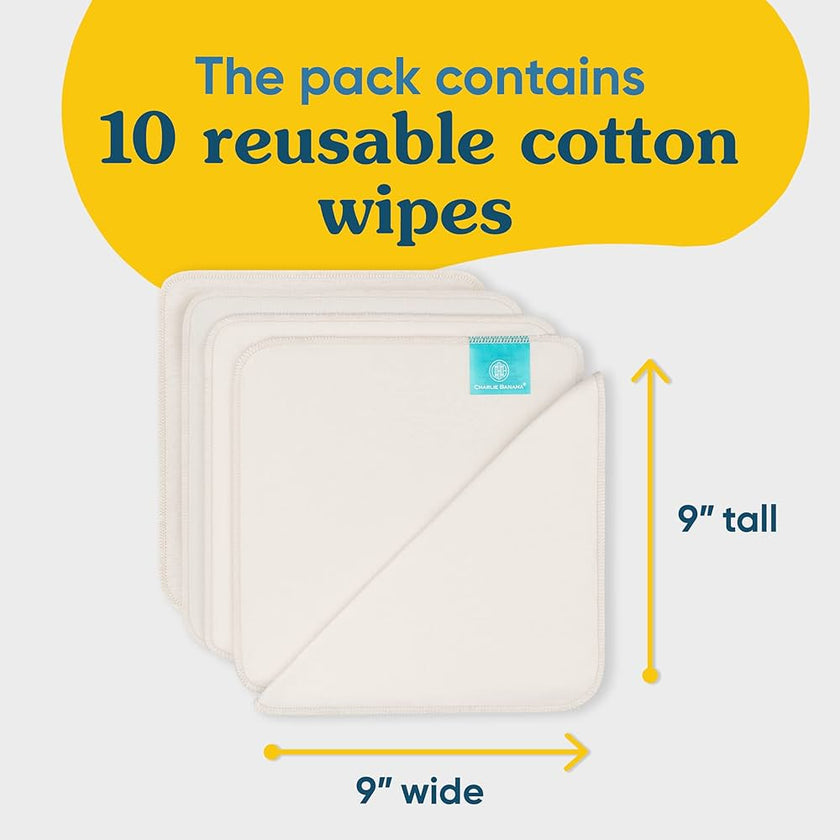 Charlie Banana Reusable Organic Cotton Wipes