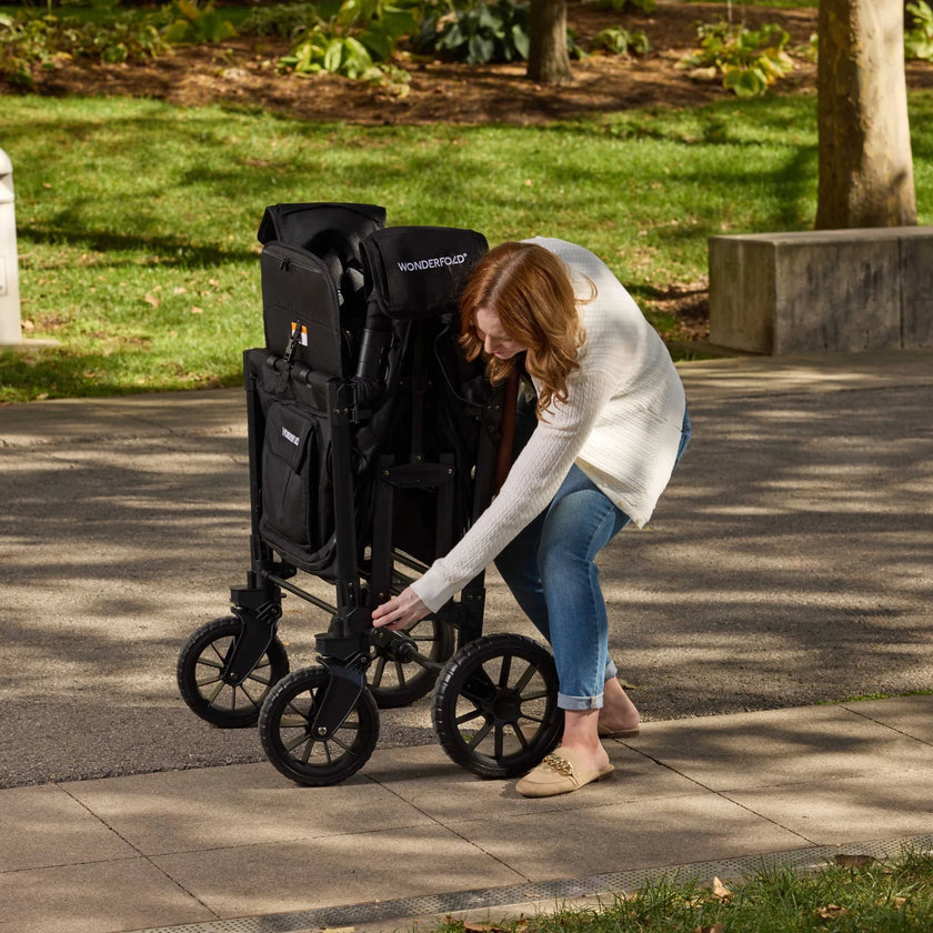 Wonderfold W4 Luxe PRO Quad Stroller Wagon