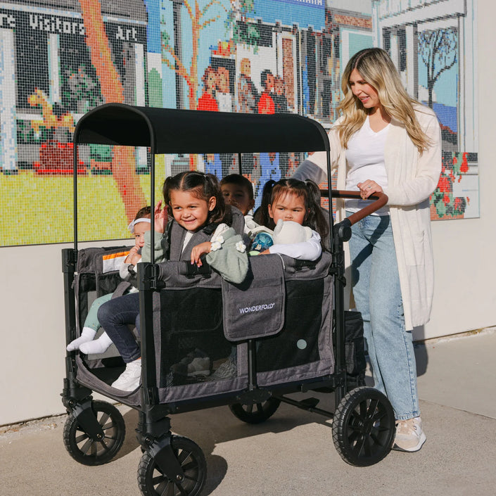 Wonderfold W4 Luxe PRO Quad Stroller Wagon
