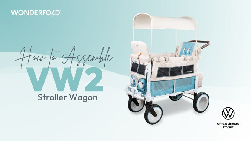Wonderfold VW2 Edition Double Stroller Wagon