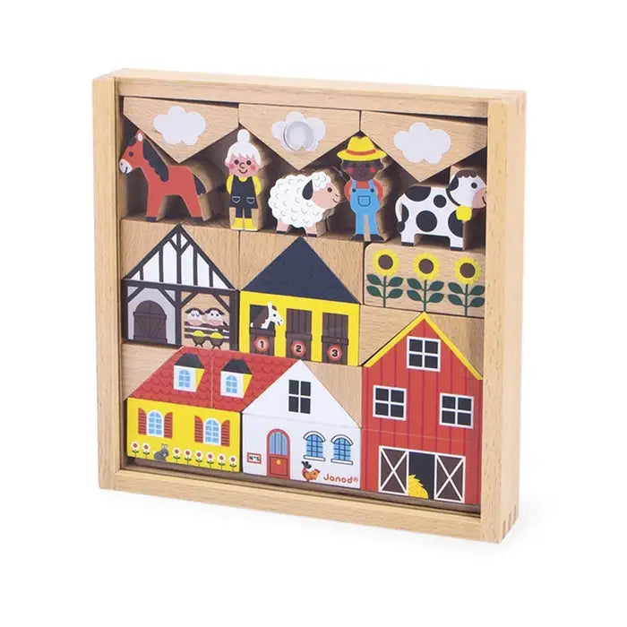 Janod Crossroads Countryside Blocks