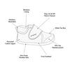 Stonz Cruiser Natural Toddler Shoes - Steel
