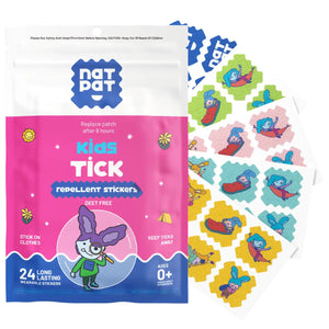 Natpat kids Tick Repellent Patches (24 Pack)