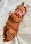 Ba.be.O Ribbed Infant Sleeper Rust