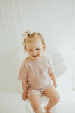 Ba.be.O Short Set Heathered Pink