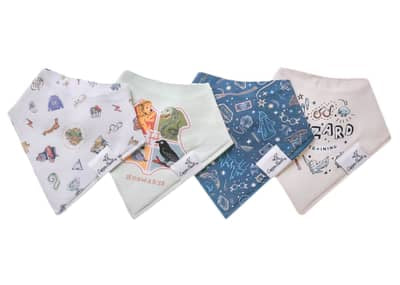 Copper Pearl Bandana Bibs (4 Pack)