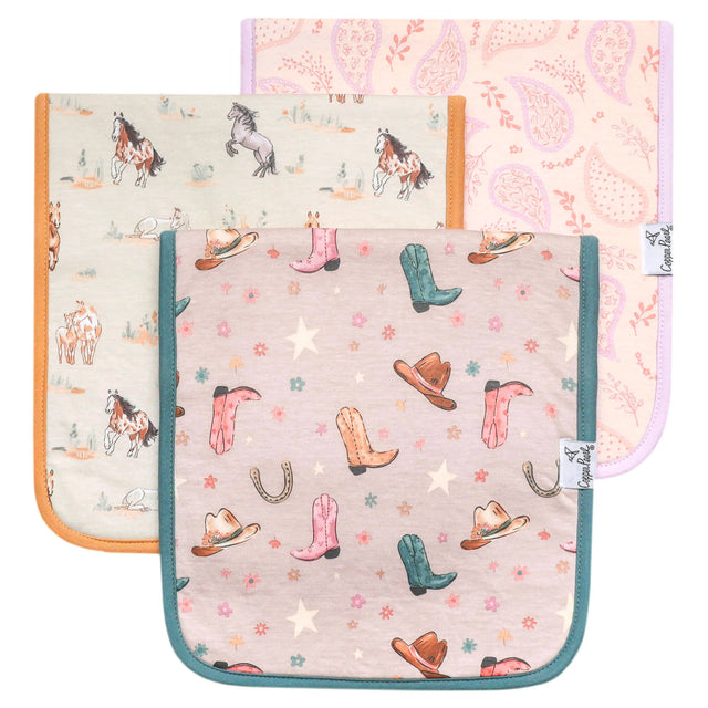 Copper Pearl Burp Cloths (3 Pack)