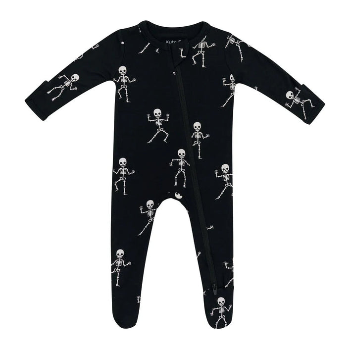 Kyte Zippered Footie Skeleton
