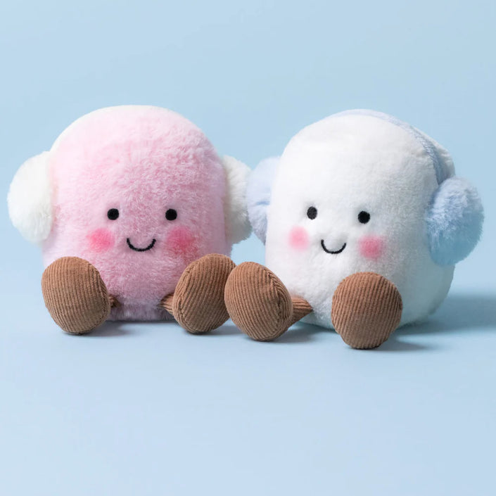 Jellycat Amuseable Toastie White and Pink Marshmallows