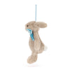 Jellycat Bashful Beige Bunny Decoration