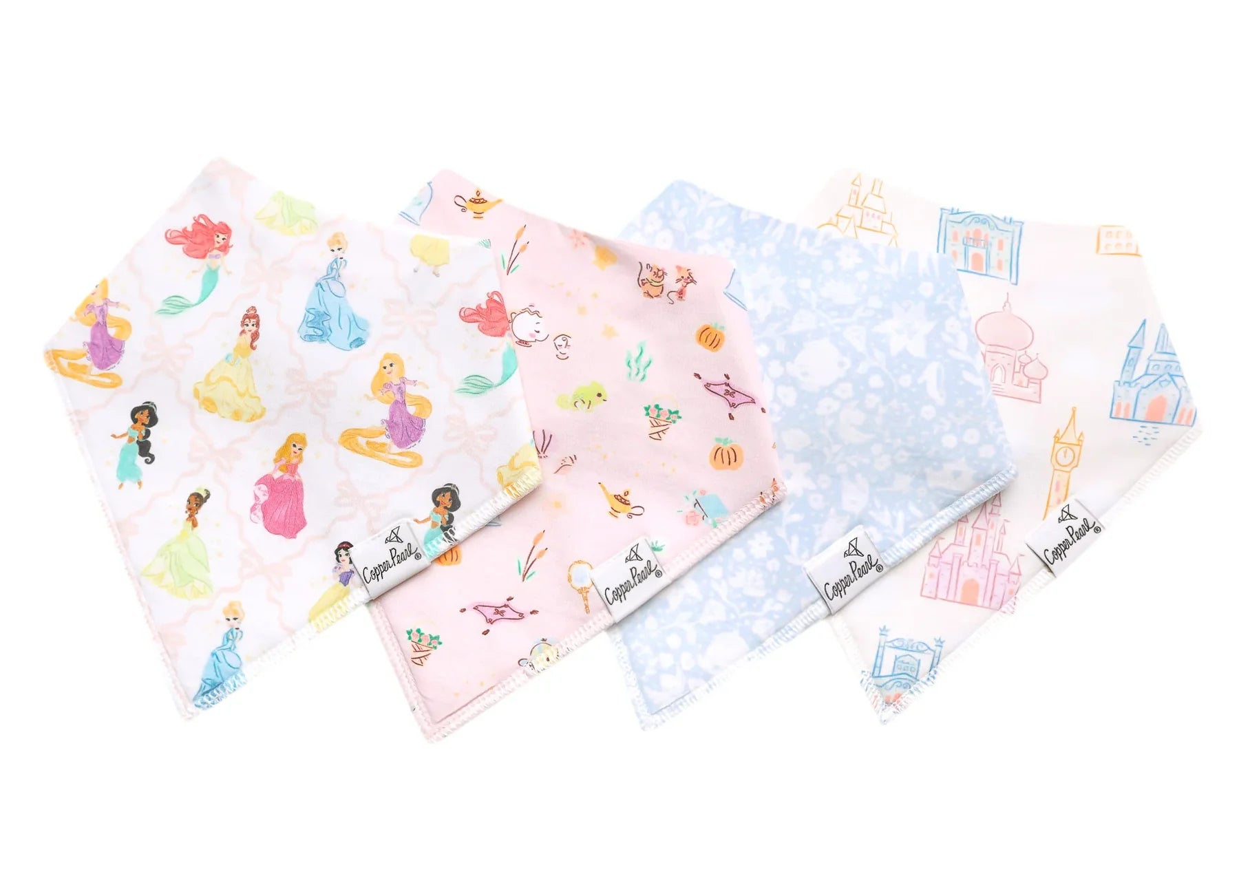 Copper Pearl Bandana Bibs (4 pack)