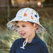 Jan & Jul Cotton Floppy Hat Dino Kids