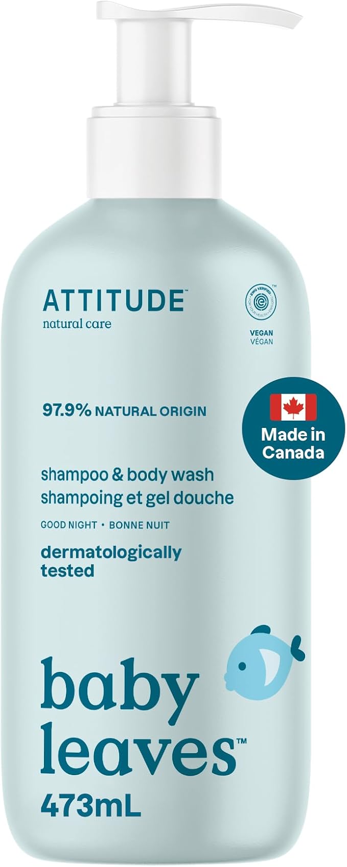 Attitude Goodnight Shampoo/Body Wash (473ml)