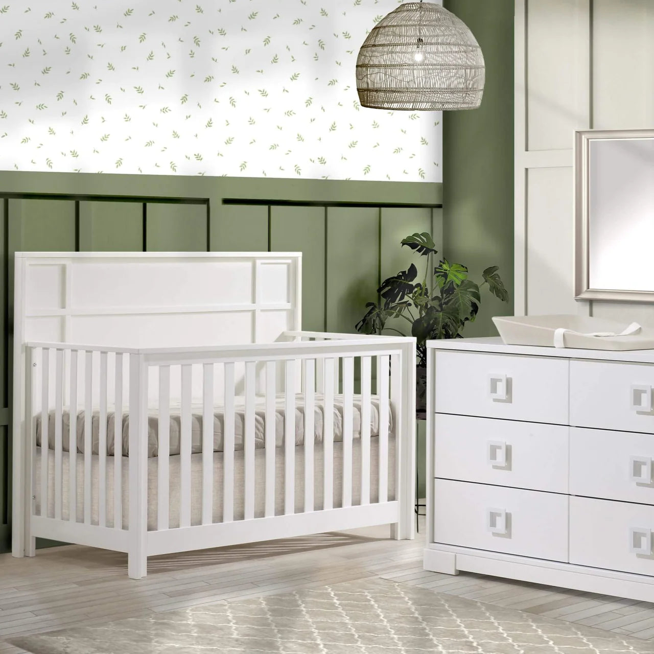 Nest Lello 5-in-1 Convertible Crib White