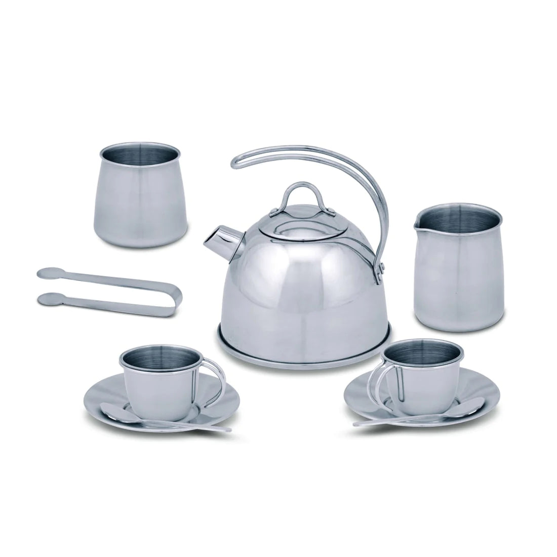 Melissa & Doug Stainless Steel Tea & Storage Stand Set