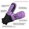 SnowStoppers Original Extended Cuff Mittens Purple