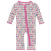 Kickee Pants Muffin Ruffle Coverall Latte 3 Little Kittens