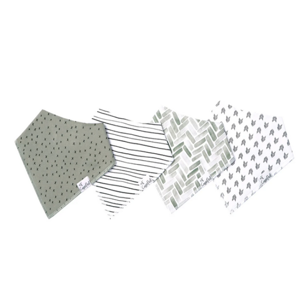 Copper Pearl Bandana Bibs (4 pack)