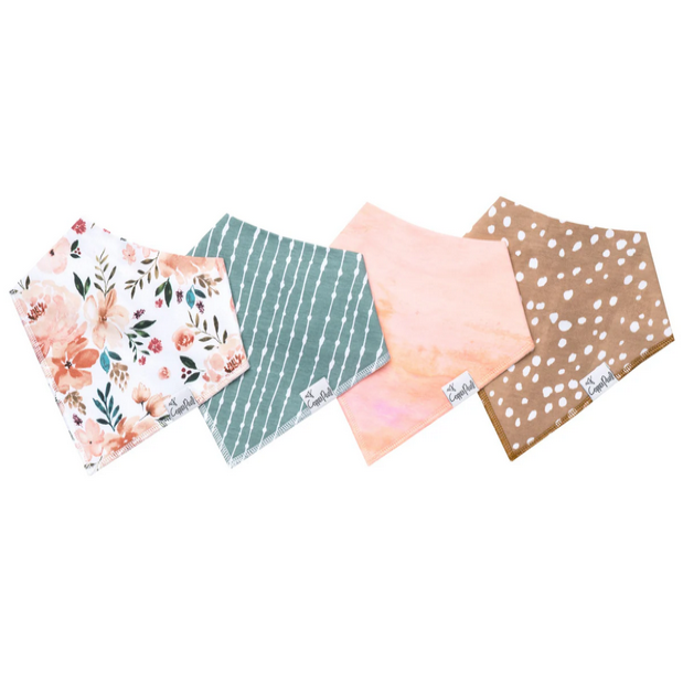 Copper Pearl Bandana Bibs (4 Pack)