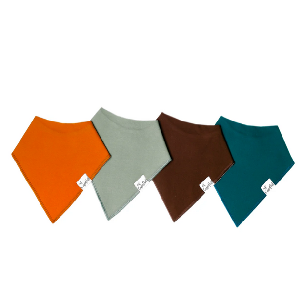 Copper Pearl Bandana Bibs (4 Pack)