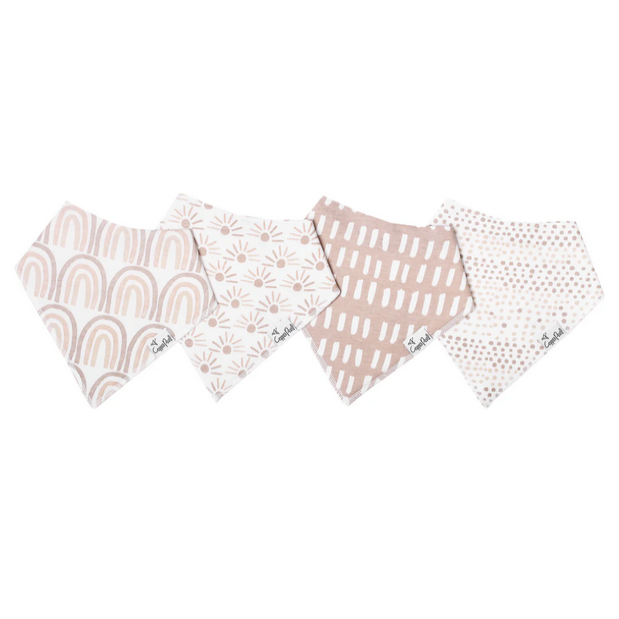 Copper Pearl Bandana Bibs (4 Pack)
