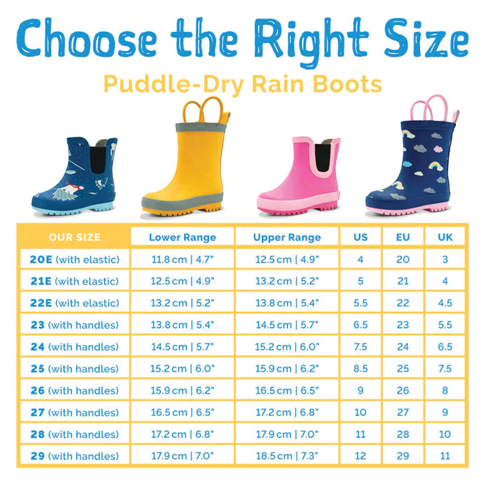 Jan & Jul Puddle-Dry Rain Boots Enchanted