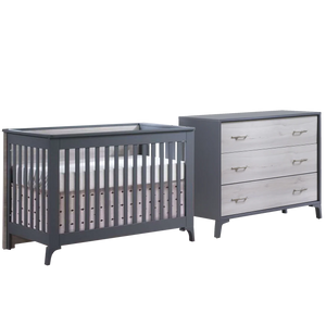 Tulip Metro Convertible Crib & 3-Drawer Dresser Sets