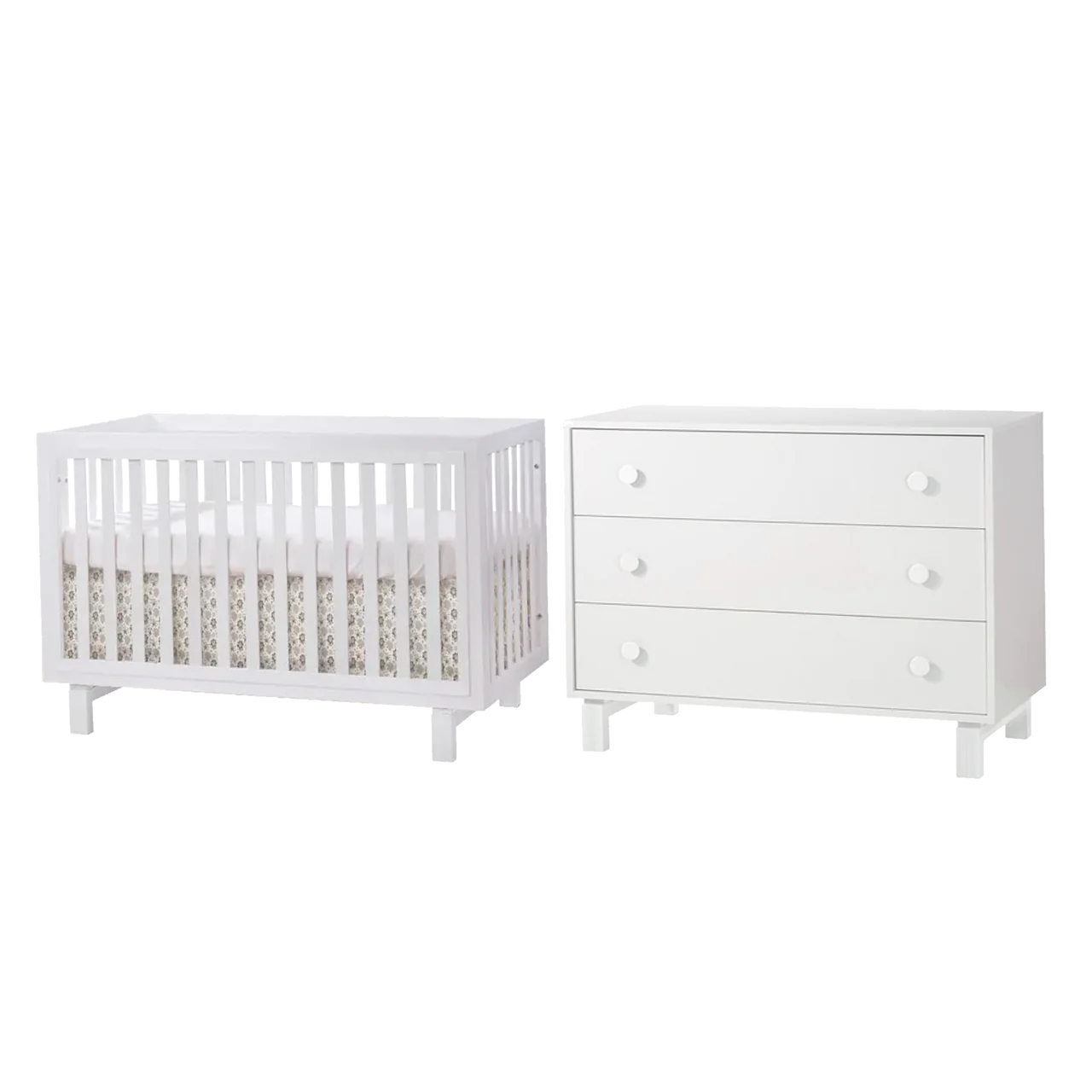 Tulip Bjorn Classic Crib & 3-Drawer Dresser Sets