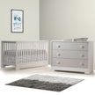 Tulip Olson Convertible Crib & 3-Drawer Dresser Set White/Mosaic