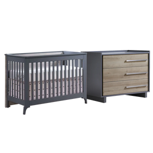 Tulip Urban Convertible Crib & 3-Drawer Dresser Sets