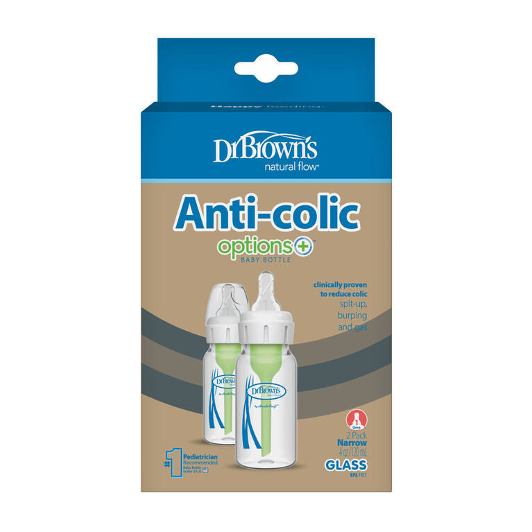 Dr. Brown's Options Narrow 4oz. Glass Bottles (2 pack)