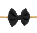 BABY WISP FANNY BOW HEADBANDS BLACK