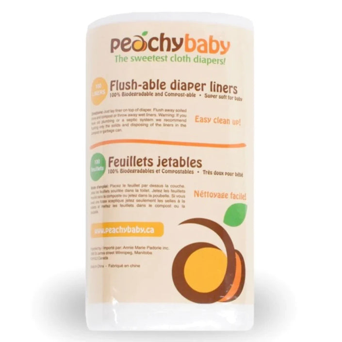 AMP Diapers Peachy Baby Flushable Liners