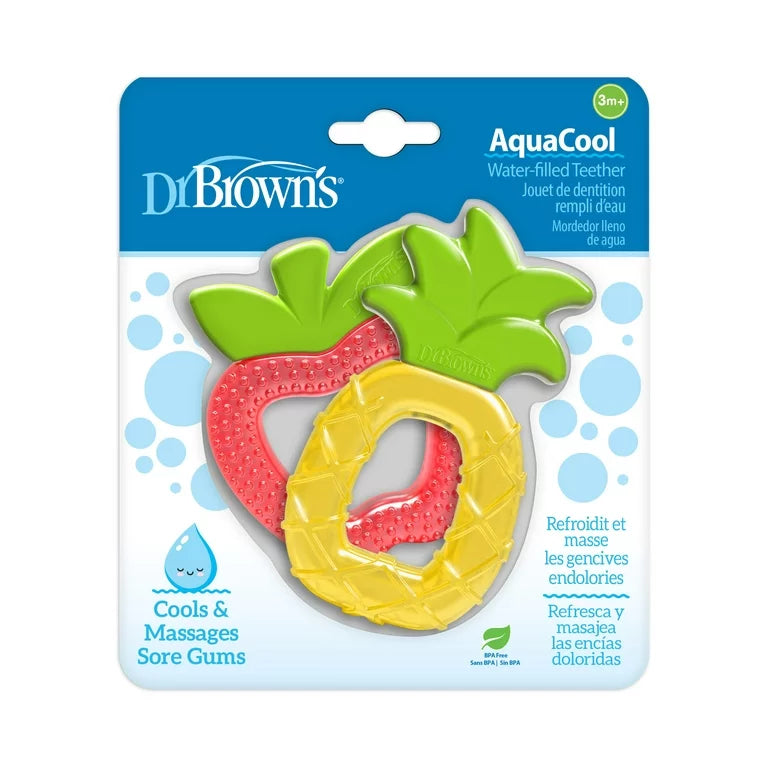 Dr. Brown's AquaCool Water-Filled Teethers Apple/Pineapple (2 Pack)