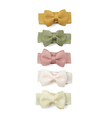 BABY WISP SNAP CLIPS 5PK TUXEDO BOWS SALTED CARAMEL