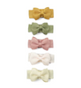 BABY WISP SNAP CLIPS 5PK TUXEDO BOWS SALTED CARAMEL