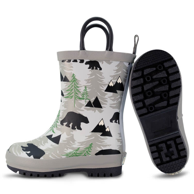 Jan & Jul Puddle-Dry Rain Boots Bear