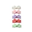 BABY WISP SNAP CLIPS 5PK TUXEDO BOWS MACAROON