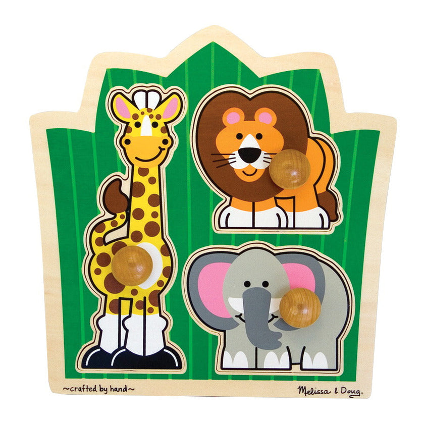 MELISSA & DOUG JUMBO KNOB PUZZLES SAFARI