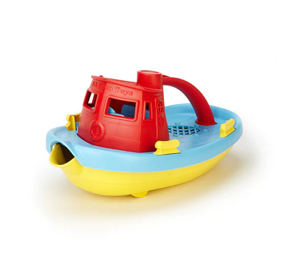 GREEN TOYS TUG BOATS RED TOP