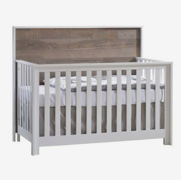 NEST VIBE CONVERTIBLE CRIBS WHITE/WHITE BARK