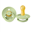 BIBS PACIFIERS SINGLE COLOUR 2PKS 0-6 MONTHS PISTACHIO